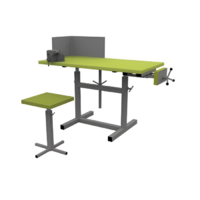 Верстак ученический комбинированный с тисками и струбциной, с защитным экраном и табуретом - fgospostavki.ru - Обнинск