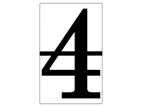 Набор магнитных карточек "Произвольный размер "4" (6 штук) - fgospostavki.ru - Обнинск