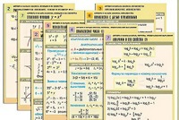 Комплект таблиц по всему курсу "Алгебра и начала анализа" (50 таблиц, А1, полноцветные, ламинированные) - fgospostavki.ru - Обнинск