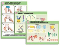 Комплект таблиц "Технология. Обработка бумаги и картона-2" (8 таблиц, А1, ламинированные, с раздаточным материалом) - fgospostavki.ru - Обнинск