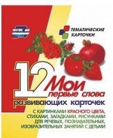 Тематические карточки "Мои первые слова" (красный цвет) - fgospostavki.ru - Обнинск