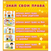 Стенд "Знай свои права" - fgospostavki.ru - Обнинск