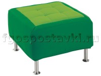 Пуф квадратный на хромированных ножках - fgospostavki.ru - Обнинск