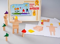 Игровой набор Фребеля "Конструктор деревянный без соединений-3" (Серия "Эксперимент") - fgospostavki.ru - Обнинск