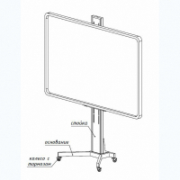 Мобильная стойка SMART-BASE DSM для интерактивных досок - fgospostavki.ru - Обнинск