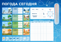 Стенд-уголок маркерный "Погода сегодня" - fgospostavki.ru - Обнинск