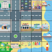 Тематическое поле-маршрутизатор «На берегу моря» для мини-робота Bee-Bot/Blue-Bot - fgospostavki.ru - Обнинск