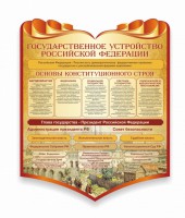 Стенд "Государственное устройство Российской Федерации" Вариант 3 - fgospostavki.ru - Обнинск