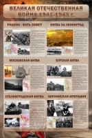 Стенд "Великая отечественная война (битвы)" - fgospostavki.ru - Обнинск