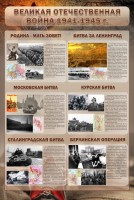 Стенд "Великая Отечественная война" (битвы) - fgospostavki.ru - Обнинск