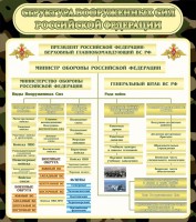 Стенд "Структура вооруженных сил РФ" - fgospostavki.ru - Обнинск