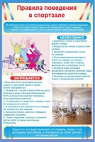 Стенд "Правила поведения в спортзале №1" - fgospostavki.ru - Обнинск