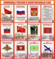 Стенд "Символы России и вооруженных сил" - fgospostavki.ru - Обнинск