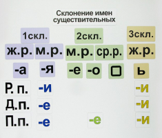 Набор магнитных карточек "Склонение имен существительных" - fgospostavki.ru - Обнинск