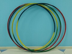 Обруч с утяжелителем стальной "Радуга" (900 миллиметров, 1050 грамм) - fgospostavki.ru - Обнинск