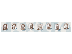 Стенд-лента "Выдающиеся ученые-историки" - fgospostavki.ru - Обнинск