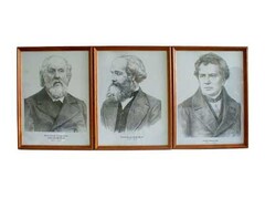 Портреты выдающихся физиков (деревянная рамка, под стеклом) - fgospostavki.ru - Обнинск