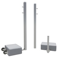 Бадминтонные стойки мобильные (с противовесами, на колесах) - fgospostavki.ru - Обнинск