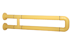 Поручень неоткидной двухопорный с антибактериальным покрытием (желтый) - fgospostavki.ru - Обнинск