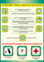 Таблица "Выполняйте опыты только по инструкции" (100х140 сантиметров, винил) - fgospostavki.ru - Обнинск