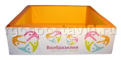 Сухой бассейн "Вообразилия" квадратный с шелкографией - fgospostavki.ru - Обнинск