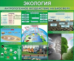 Стенд "Экология. Антропогенное воздействие на биосферу" - fgospostavki.ru - Обнинск
