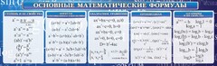 Стенд "Основные математические формулы" - fgospostavki.ru - Обнинск