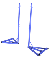 Стойка для бадминтона передвижная без противовеса (без сетки, 2 штуки) - fgospostavki.ru - Обнинск