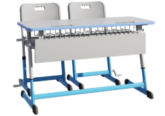 Парта NOMAD V двухместная регулируемая по высоте с антивандальной кромкой - fgospostavki.ru - Обнинск