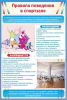 Стенд "Правила поведения в спортзале №1" - fgospostavki.ru - Обнинск