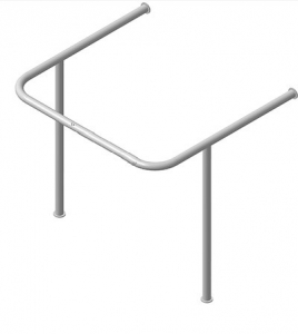 Поручень для раковины, опорой к стене (750 x 550 x 750 миллиметров) - fgospostavki.ru - Обнинск