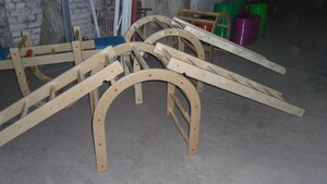 Лестница навесная с зацепами (420*2280 миллиметров, дерево) - fgospostavki.ru - Обнинск