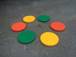 Диски цветные амортизационные деревянные (комплект 6 штук) - fgospostavki.ru - Обнинск