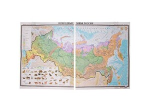 Учебная карта "Природные зоны России"  - fgospostavki.ru - Обнинск