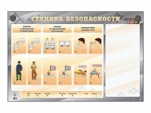 Электрифицированный стенд "Техника безопасности" с маркерными полями - fgospostavki.ru - Обнинск