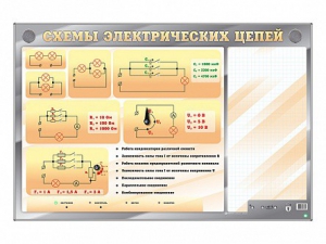 Электрифицированный стенд "Схемы электрических цепей" с маркерными полями - fgospostavki.ru - Обнинск