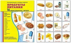 Демонстрационные карточки "Продукты питания" - fgospostavki.ru - Обнинск