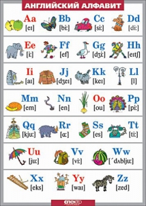 Таблица. Английский язык. Английский алфавит в картинках. - fgospostavki.ru - Обнинск