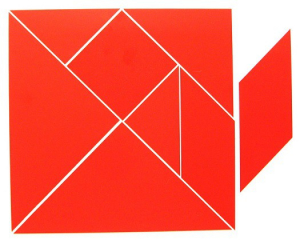 Магнитная головоломка "Танграм" (красный) - fgospostavki.ru - Обнинск