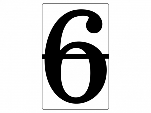 Набор магнитных карточек "Произвольный размер "6" (3 штуки) - fgospostavki.ru - Обнинск