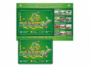 Электрифицированный стенд-тренажер "План-схема района расположения образовательного учреждения" - fgospostavki.ru - Обнинск