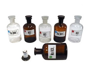 Набор склянок для растворов 250 миллилитров (с притертой пробкой) - fgospostavki.ru - Обнинск