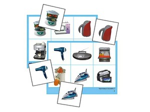 Логопедическое лото "Бытовая техника" (4 планшета, 24 карточки, цветное, ламинированное) - fgospostavki.ru - Обнинск