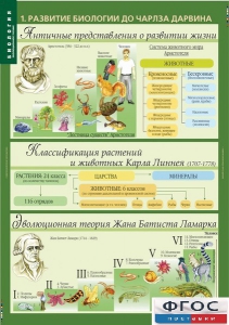 Комплект таблиц. Биология 10-11 класс. Эволюционное учение. - fgospostavki.ru - Обнинск