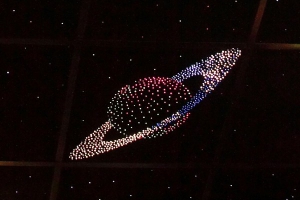 Потолок "Звездное небо с анимационным фибероптическим эффектом сатурн" - fgospostavki.ru - Обнинск