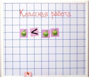 Магнитно-маркерная доска "Клетка" (86 см х 75 см) - fgospostavki.ru - Обнинск