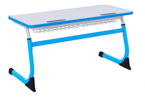 Парта SMARTY двухместная регулируемая по высоте с антивандальной кромкой - fgospostavki.ru - Обнинск