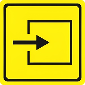 Тактильный знак (вход в помещение) 100х100 - fgospostavki.ru - Обнинск