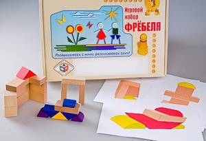 Игровой набор Фребеля "Конструктор деревянный без соединений-2" (Серия "Эксперимент") - fgospostavki.ru - Обнинск