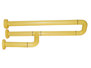 Поручень неоткидной трёхопорный с антибактериальным покрытием (желтый) - fgospostavki.ru - Обнинск